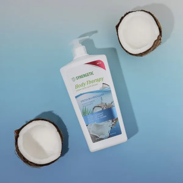 Крем-гель для душа «Кокосовое молочко» BODY THERAPY, 900мл