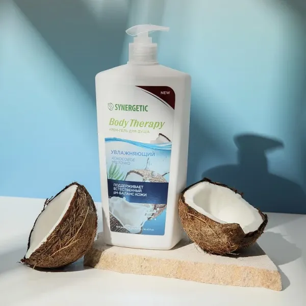 Крем-гель для душа «Кокосовое молочко» BODY THERAPY, 900мл