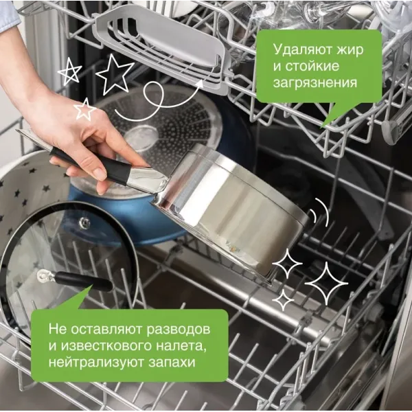 Таблетки для посудомоечных машин, 100шт