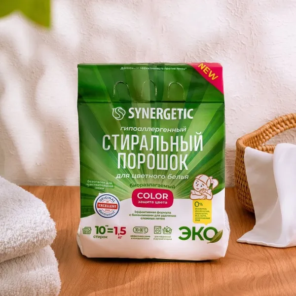 Стиральный порошок для цветного белья COLOR в пакете, 1,5 кг