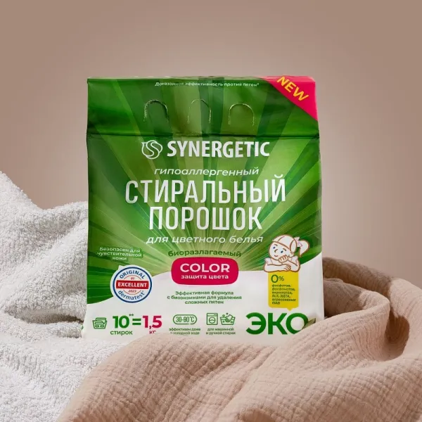 Стиральный порошок для цветного белья COLOR в пакете, 1,5 кг