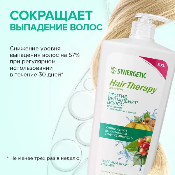 Шампунь «Против выпадения волос» HAIR THERAPY, 900мл