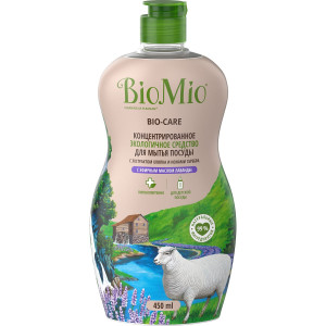 Эко средство для мытья посуды BioMio® BIO-CARE лаванда, концентрат, 450 мл