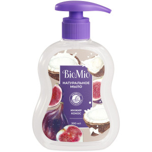 Натуральное жидкое мыло BioMio® Natural Liquid Soap с экстрактом инжира и маслом кокоса, 300 мл