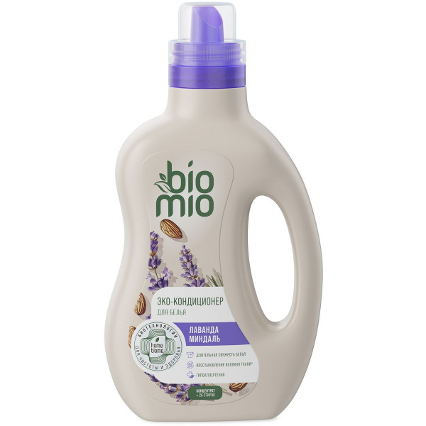Экологичный кондиционер для белья BioMio® BIO-SOFT, лаванда-миндаль, 800 мл